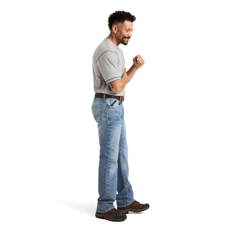 Ariat Mens Rebar M5 Straight DuraStretch Edge Straight Leg Jean - Merced