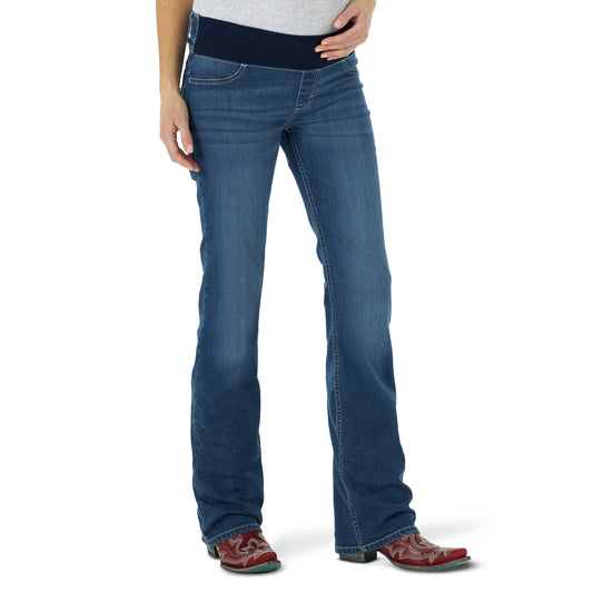 Wrangler Women's Retro Mae Maternity Mid Rise Bootcut Jeans - Allie