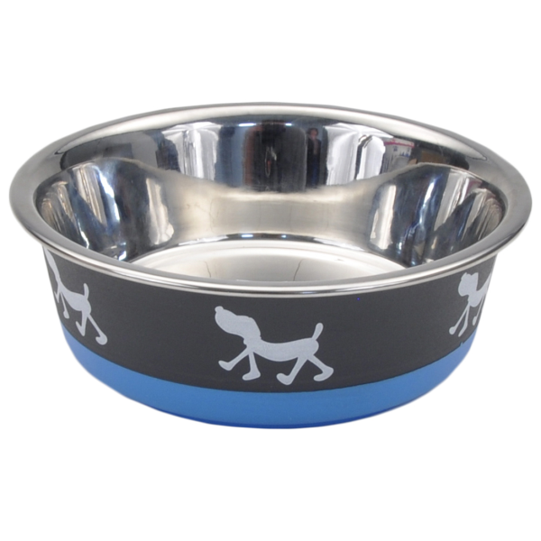 Maslow Design Bowl Pup Blue/Grey 54 oz