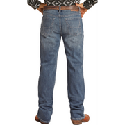 Rock & Roll Mens Dale Double Barrel Big V Jeans