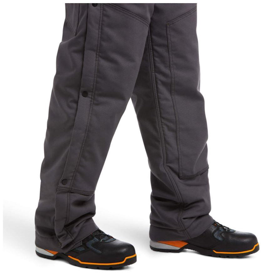 Ariat Men's Rebar DuraCanvas Insulated Bib Coveralls - Grey