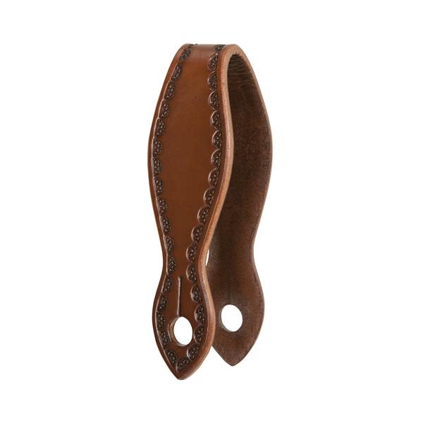 Weaver Leather Hand Tooled Slobber Straps 2" x 14" - Brown