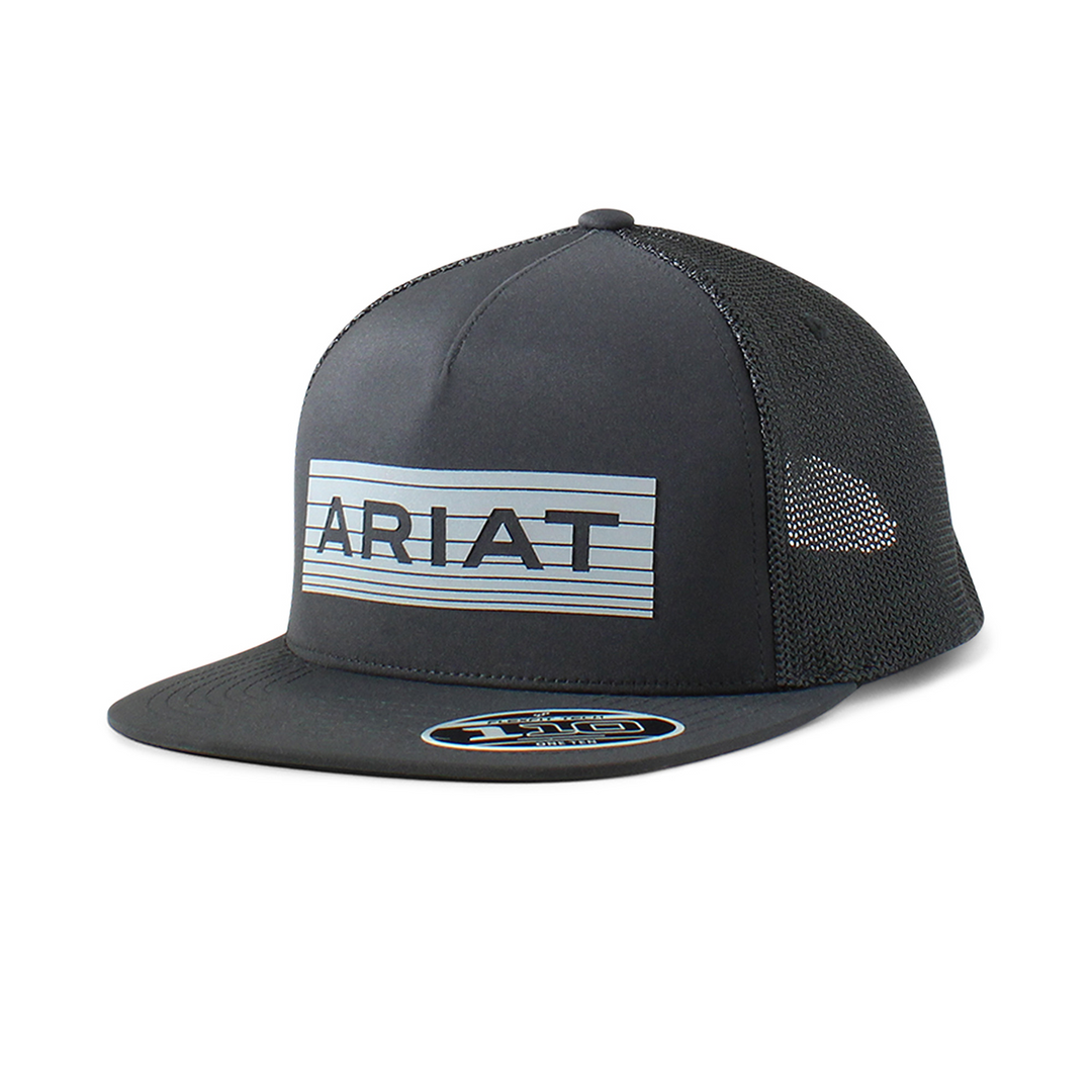 Ariat Mens Flexfit 110 Snapback Cap - Reflect Black - Irvine Tack &amp; Western Wear
