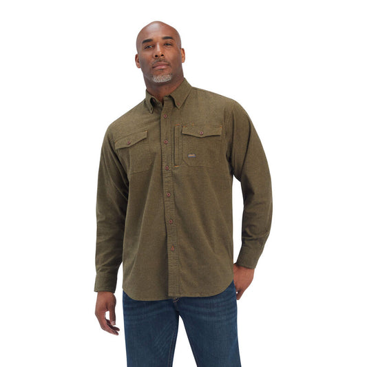 Ariat Mens Rebar Flannel Durastretch Work Shirt