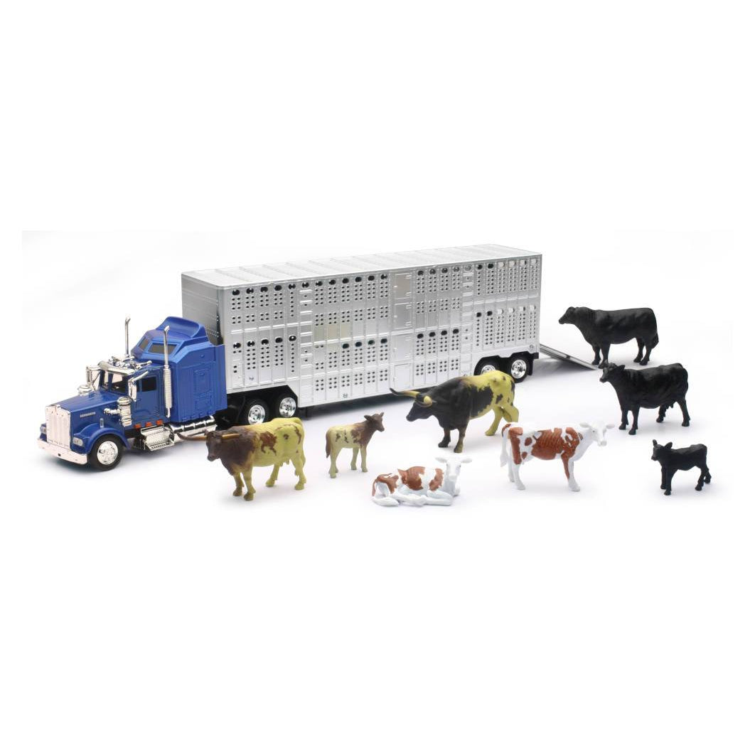 NewRay Toys - Livestock Truck w/Farm Animals Set