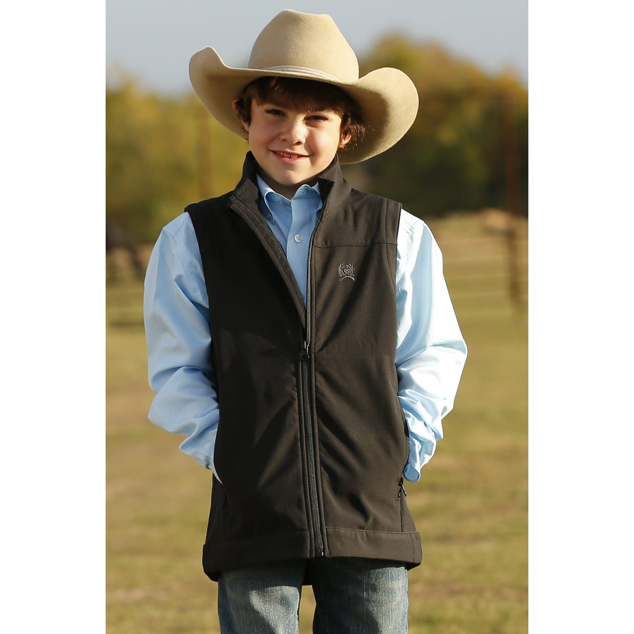 Cinch Boy's Bonded Vest - Black