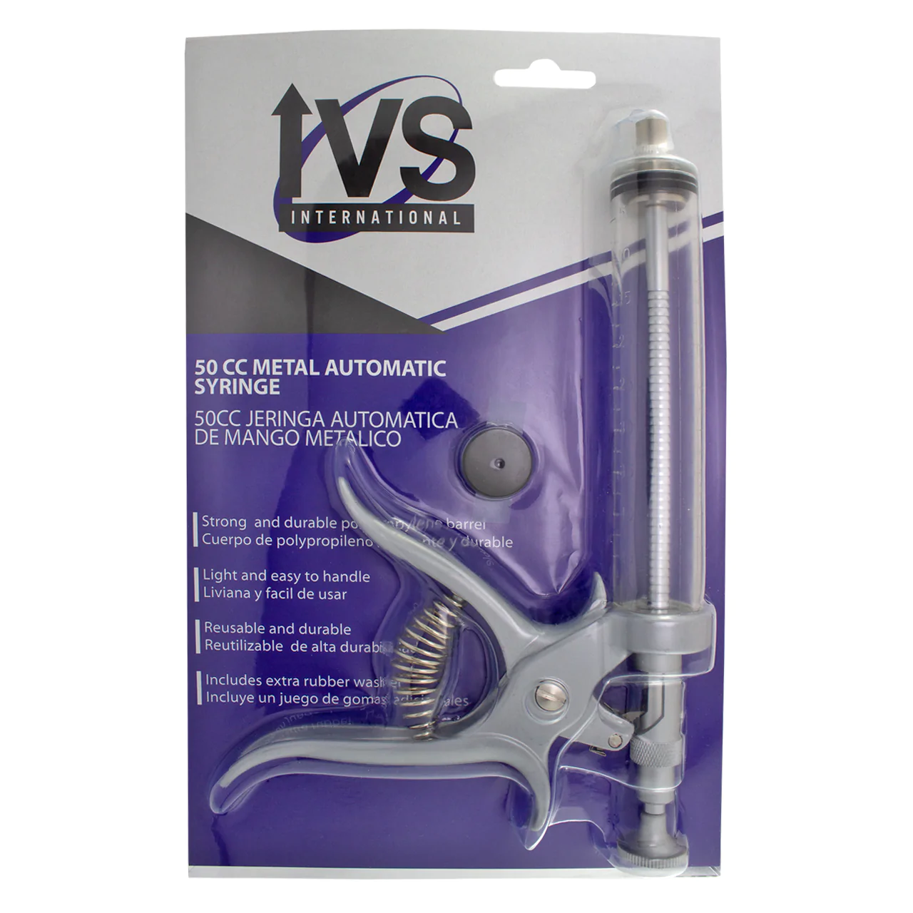 IVS Automatic Metallic Syringe 50cc