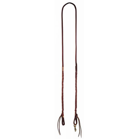 Professional's Choice Bleeding Heart Roping Rein - Burgundy