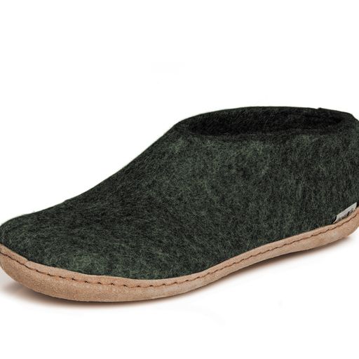 Glerups Leather Sole Shoes - Forest