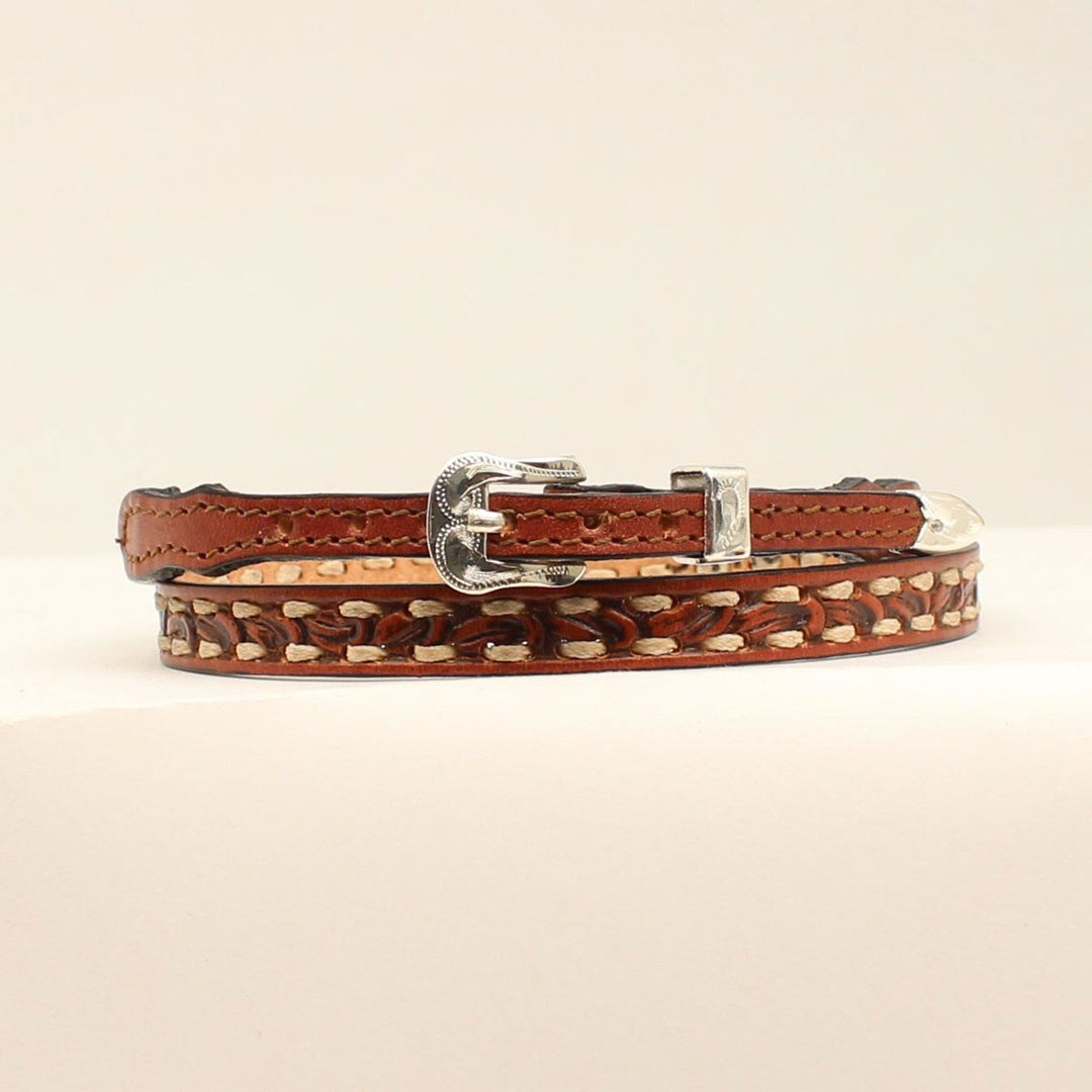 Twister Ivory Laced Hat Band - Tan