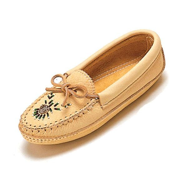 Bastien Moosehide Moccasins with Special Beadwork