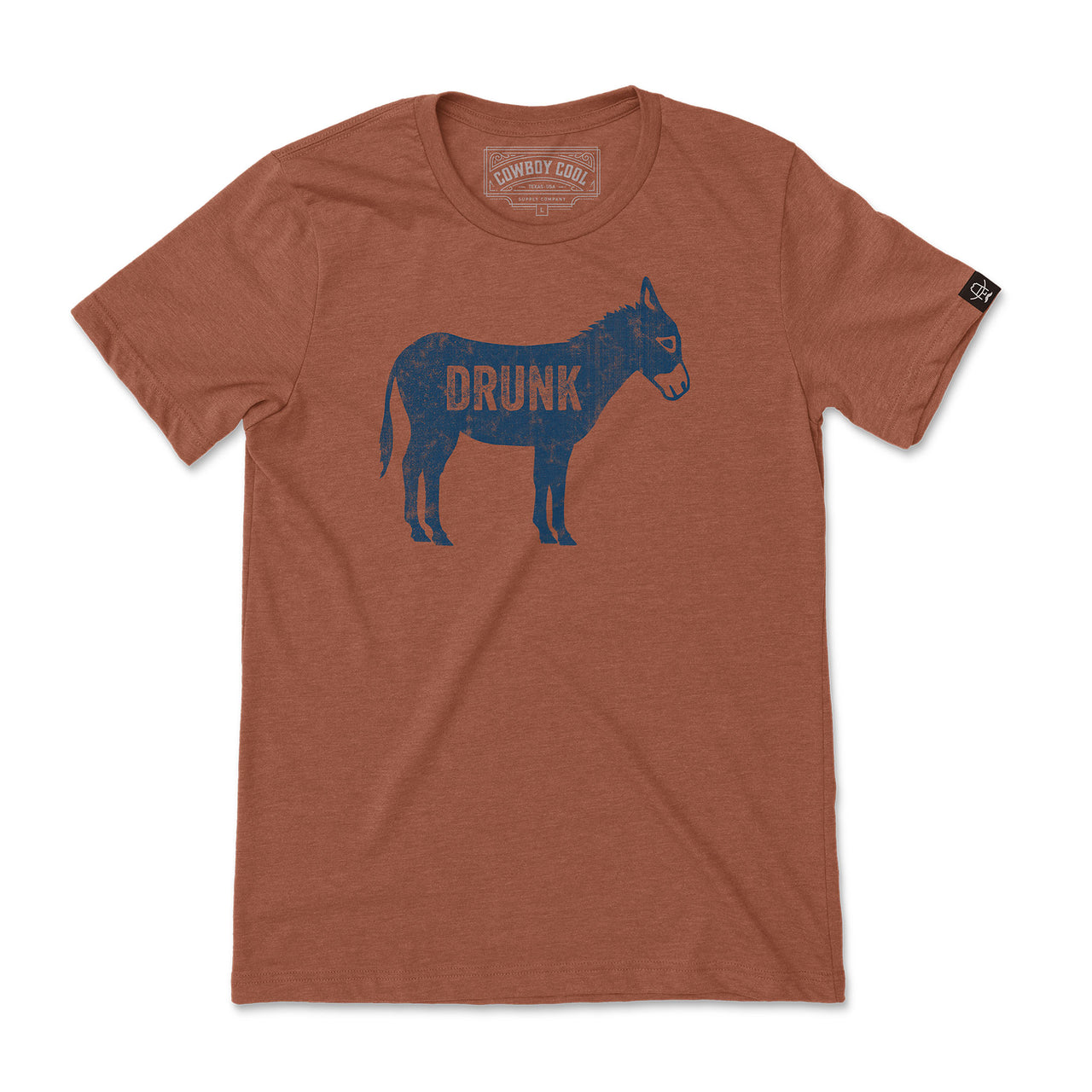 Cowboy Cool Drunk Ass T-Shirt - Heather Autumn