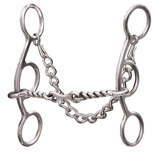 Professional's Choice Futurity Bit 5.5" Twisted Dogbone Bit - Irvine Tack & Western Wear
