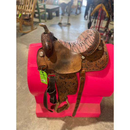 Used Cowboy Country 14" Barrel  Saddle