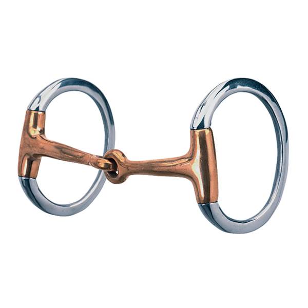 Weaver Leather 5" Eggbutt Snaffle Bit Copper Plated Mouth