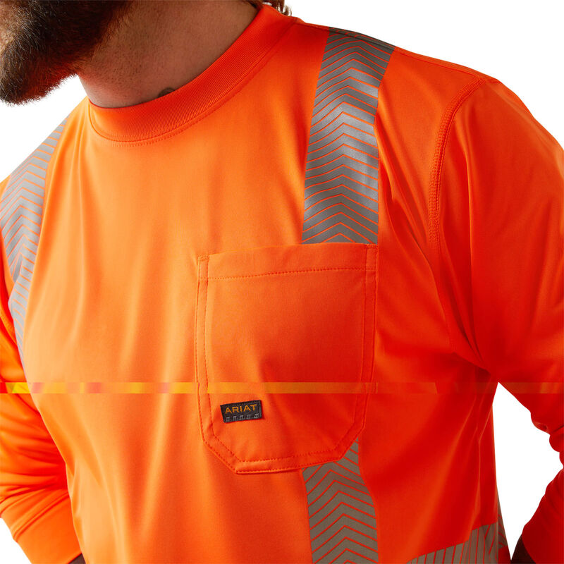 Ariat Men's Rebar Hi-Vis ANSI Shirt - Hi Vis Orange