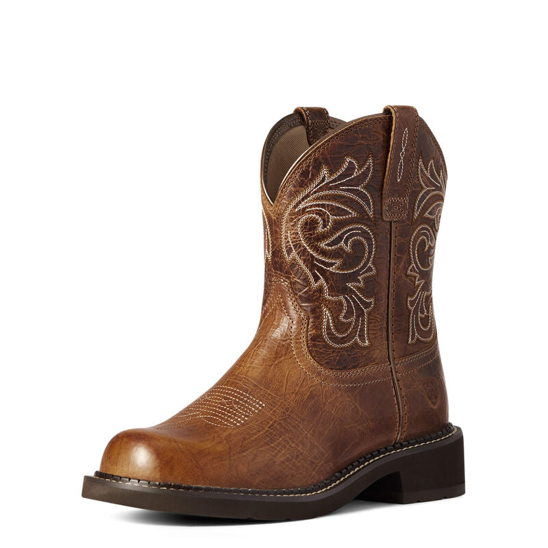 **Ariat Womens Fatbaby Heritage Mazy Western Boots - Crackle Cottage