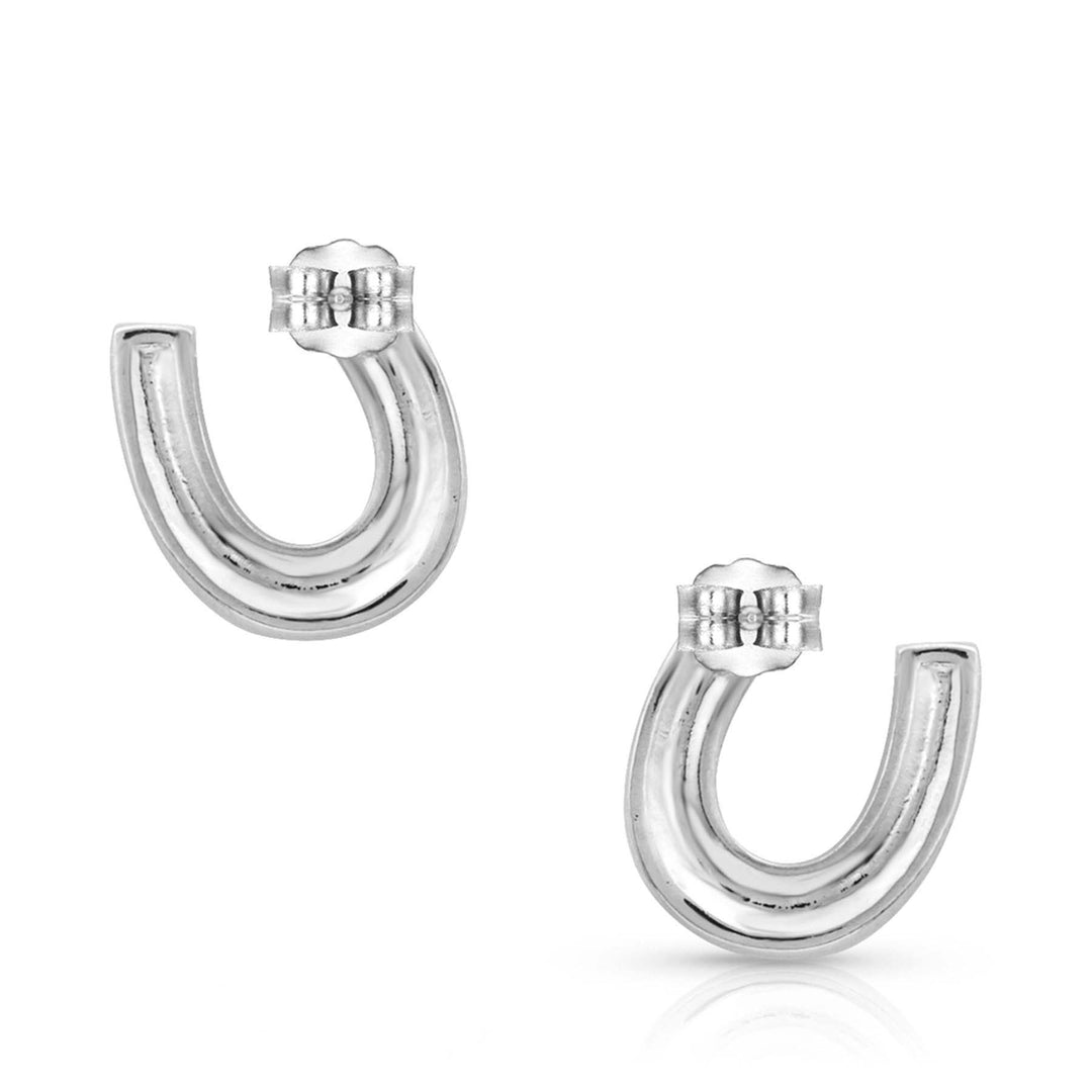 Montana Silversmiths Crystal Clear Stuck on Luck Post Earrings