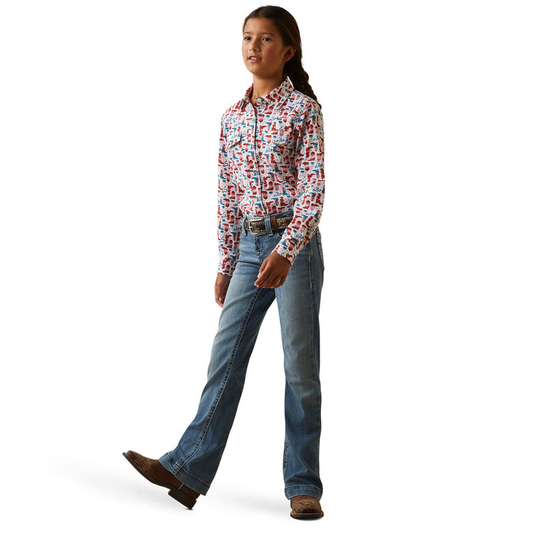 Ariat Girls Blazin' Boots Shirt - Blazin' Boots