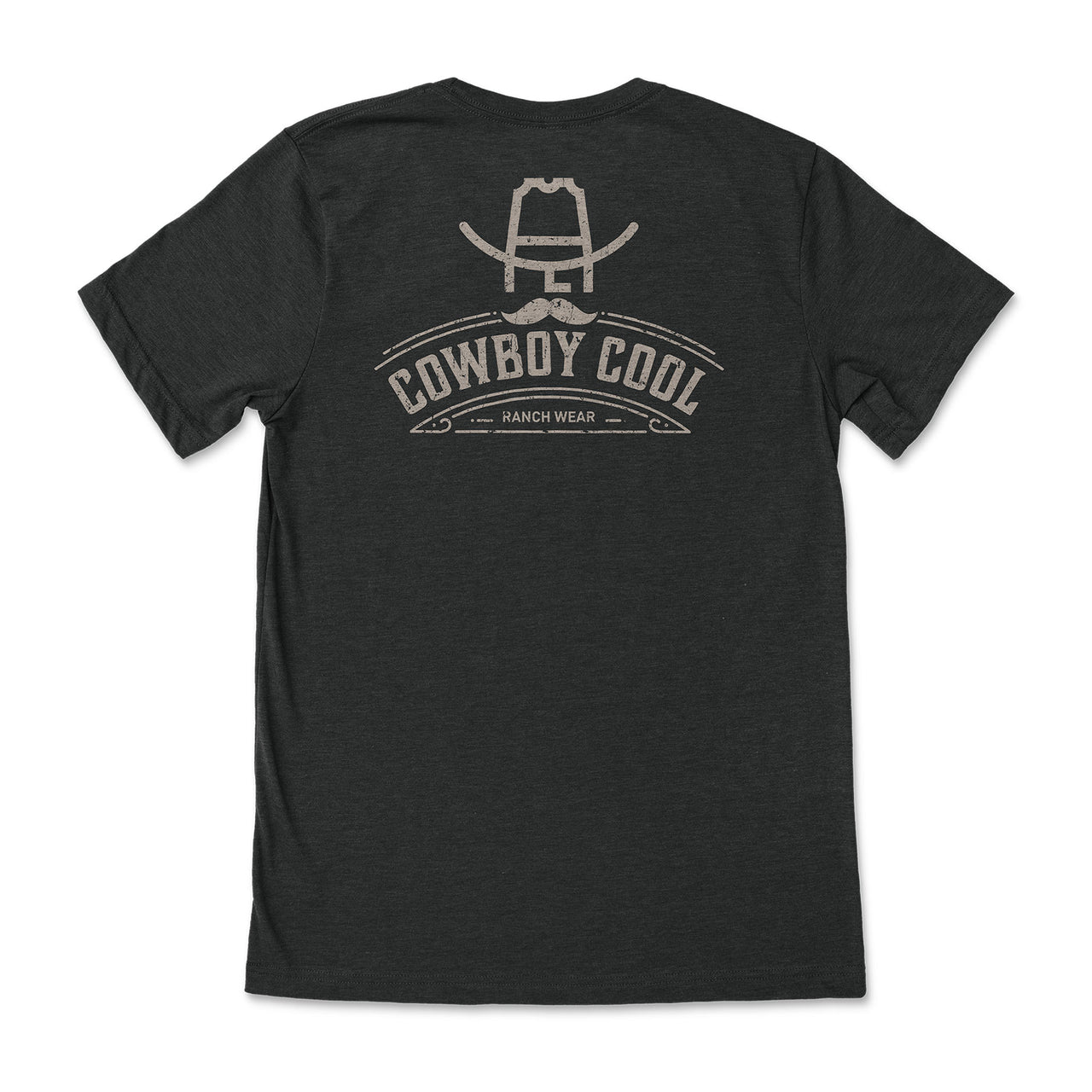 Cowboy Cool Hank Ranchwear T-Shirt - Black Heather