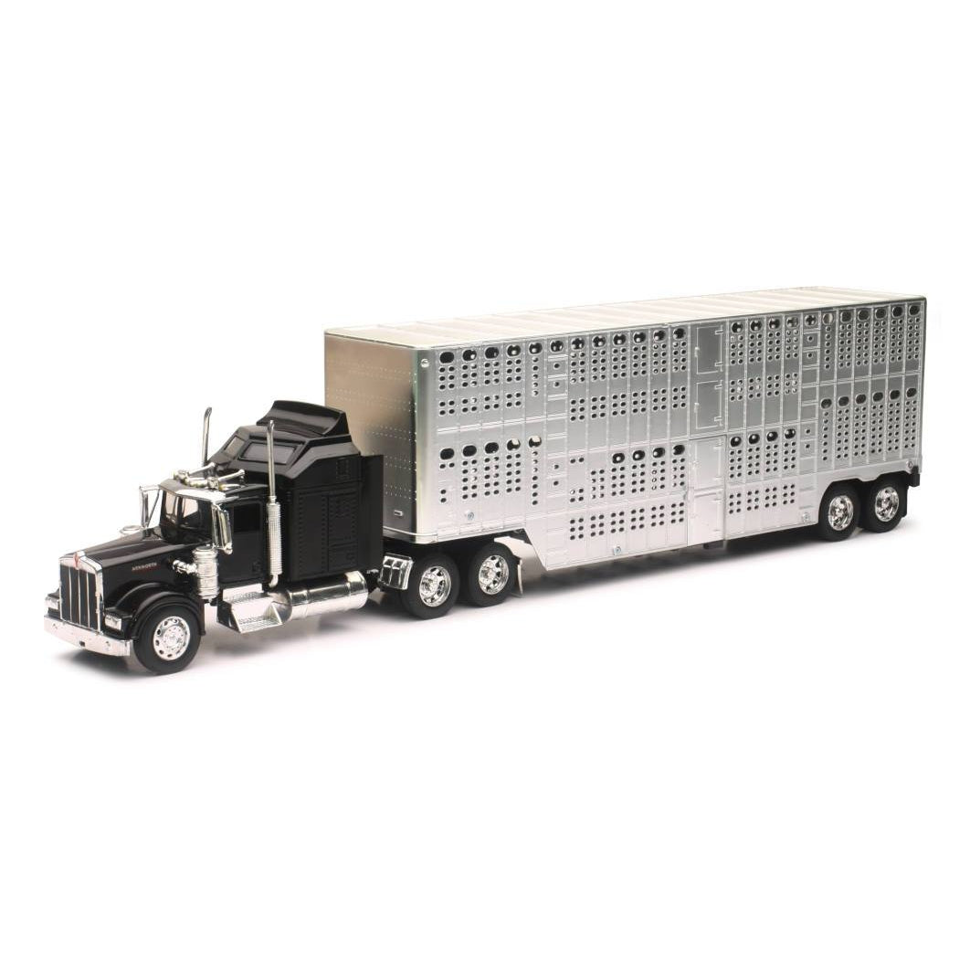 New-Rays Toys 1:32 Kenworth W900 Pot Belly Livestock Truck
