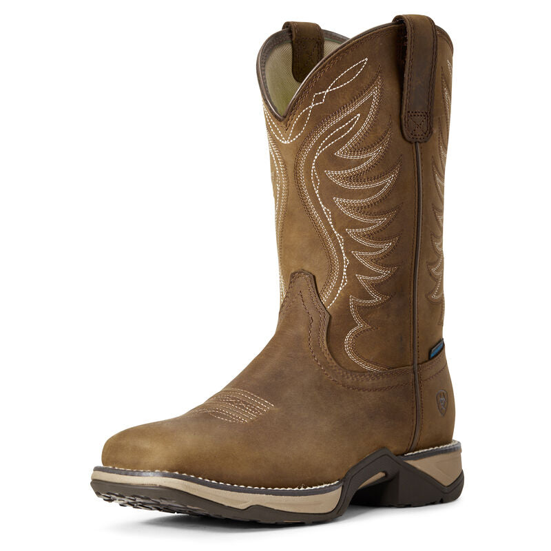 Ariat Women's Anthem Waterproof Western Boots - Distressed Brown