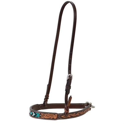 Turquoise Cross Turquoise Beaded 1-1/4" Noseband