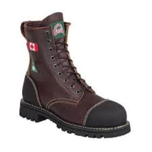 Canada West Men's Lace Work Boot - Pecan Tumbled - Irvines Saddles