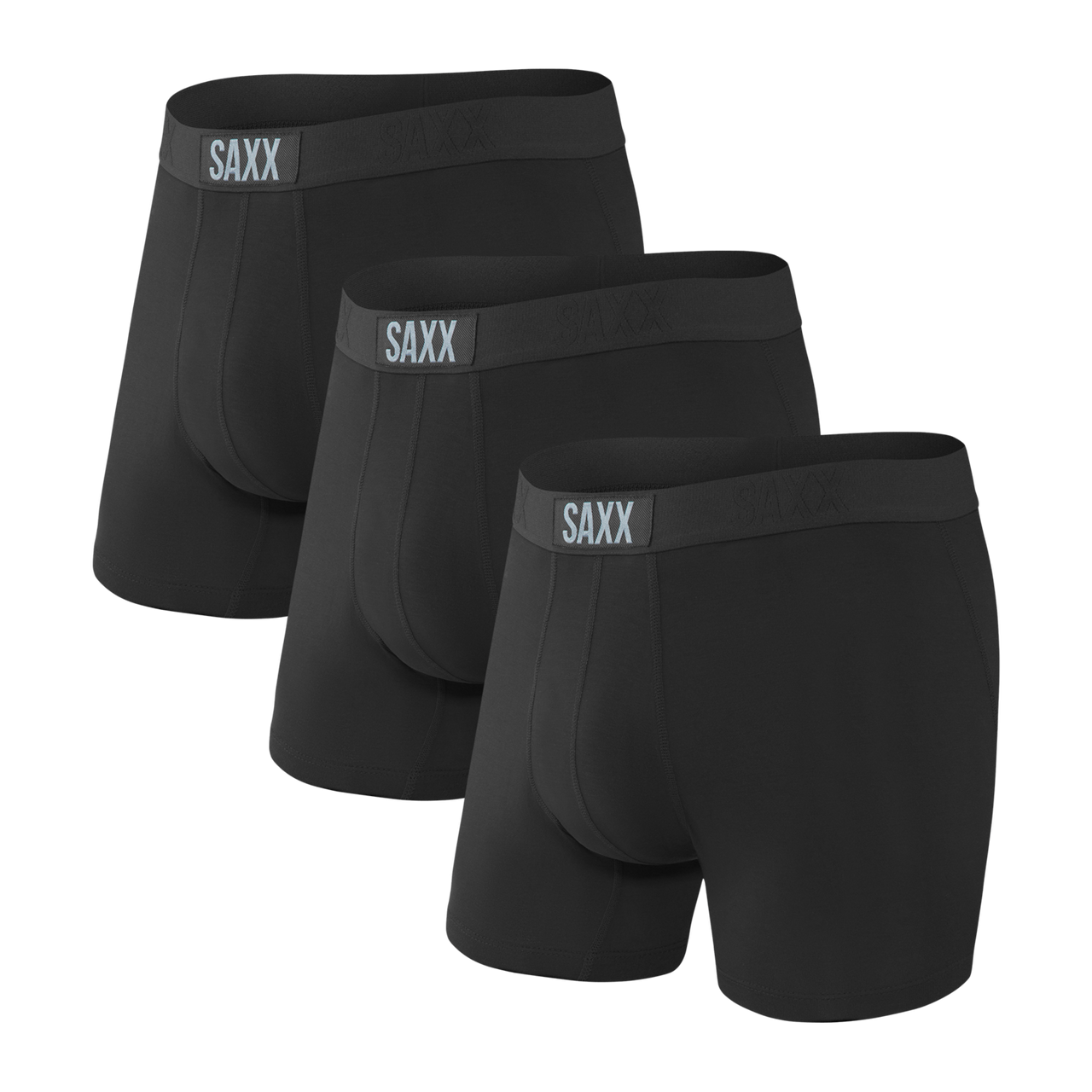 Saxx Men's 3-Pack Vibe Boxer Briefs