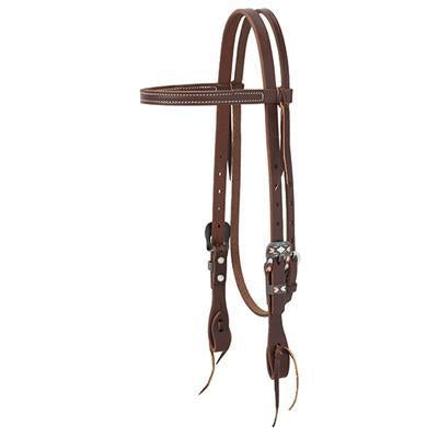 Weaver Leather Working Tack Chevron Straight Browband Headstall - Irvine Tack & Western Wear