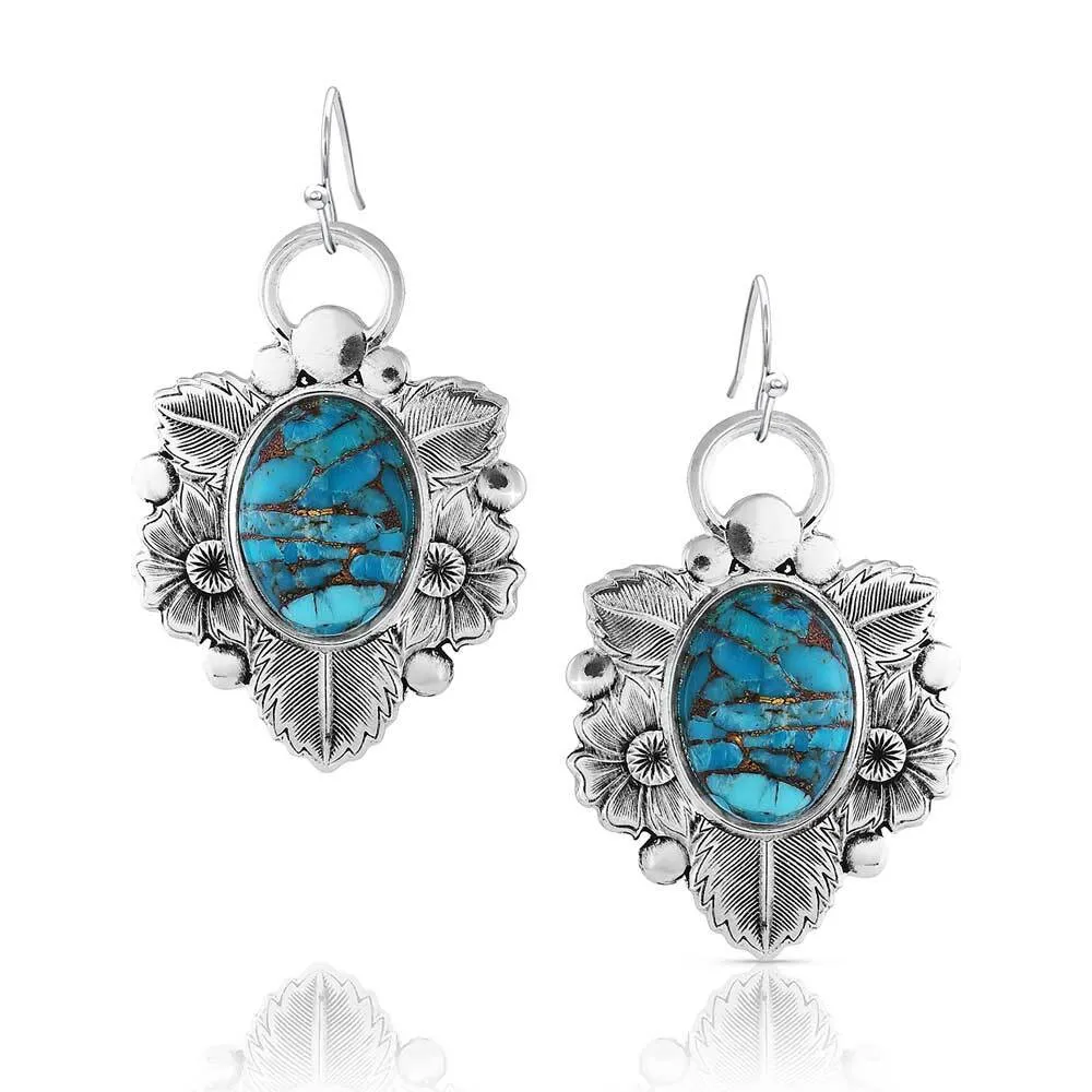 Montana Silversmith Sheridan Fields Blue Turquoise Earrings