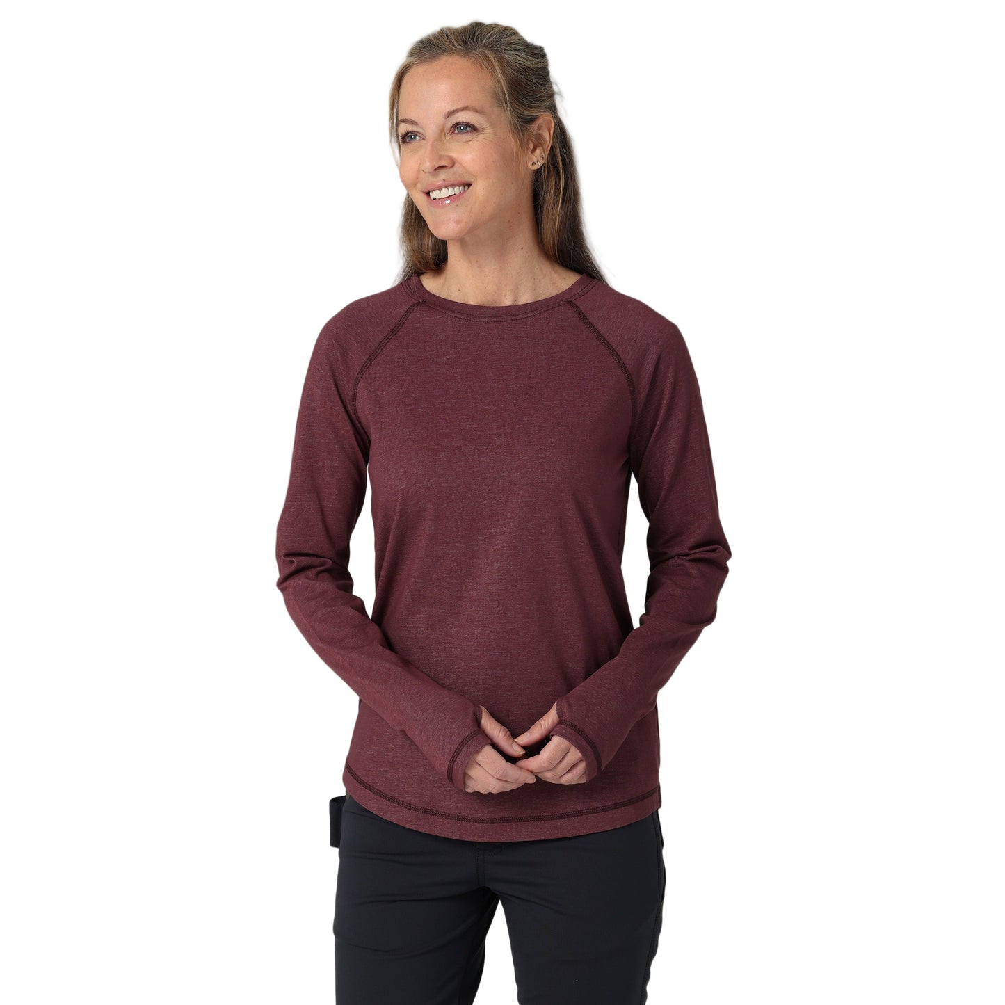 Wrangler Long Sleeve Tru-Temp Crew T-Shirt