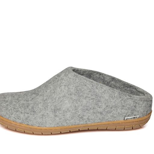 Glerups Slip On Honey Rubber Sole Shoes - Grey