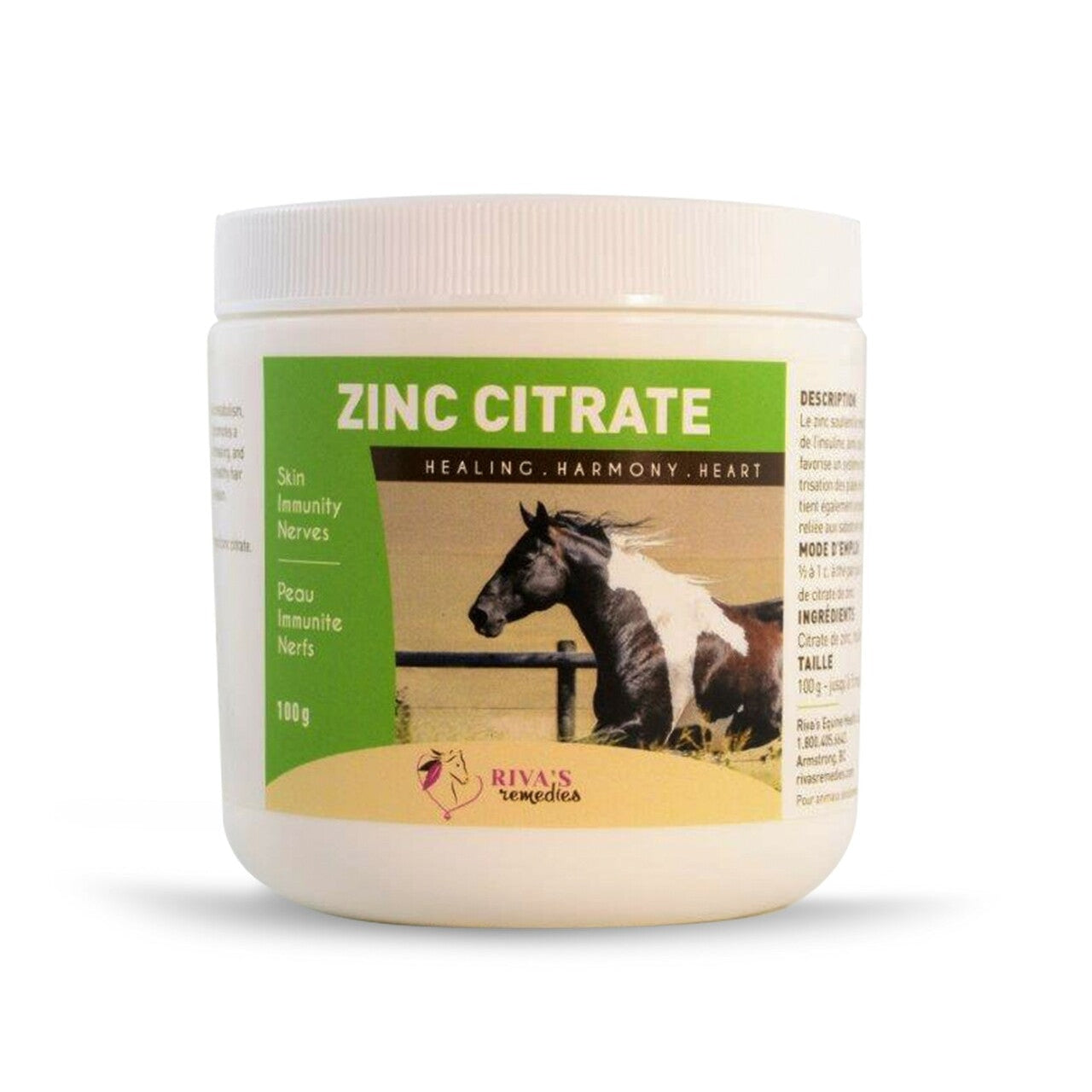 Riva's Remedies Equine Zinc Citrate - 100g