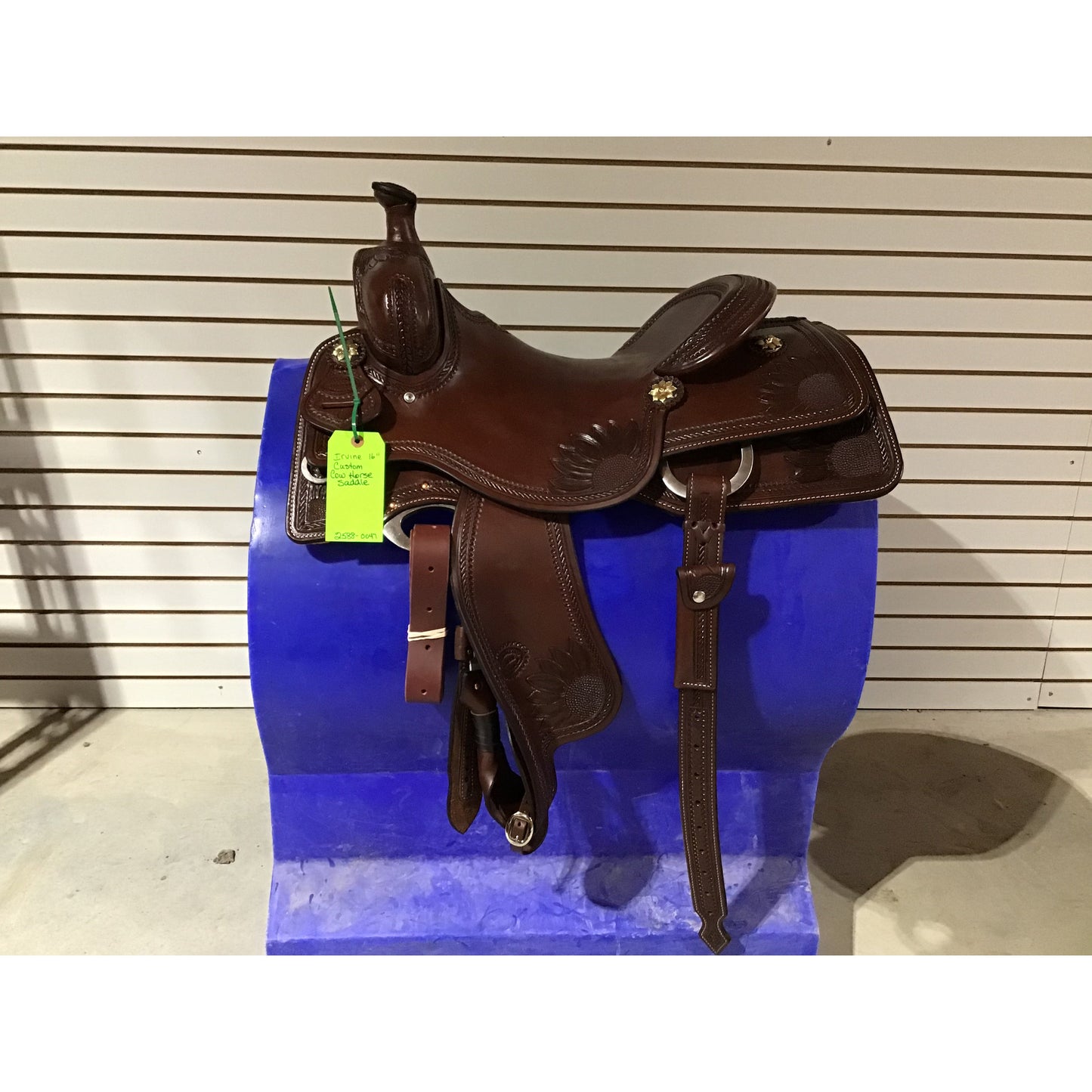 R. Ruelas 16" Custom Cowhorse Saddle