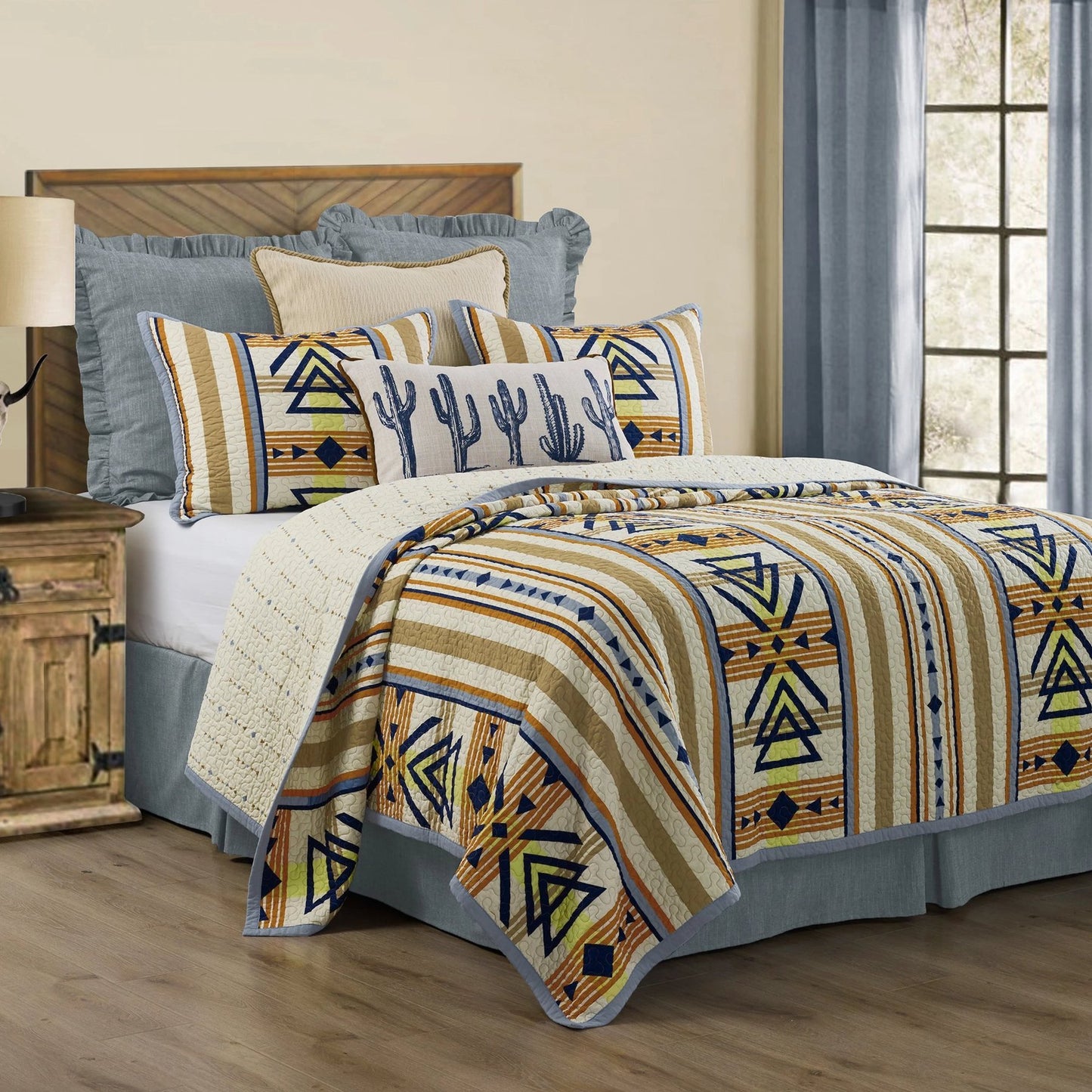 Hiend Pontiac 2 PC Quilt Set  Twin