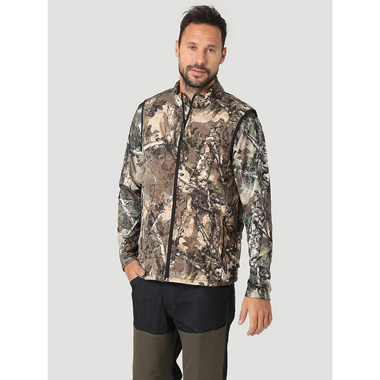 Wrangler ATG Hunter Men's Mid Layer Vest - Warmwoods Camo