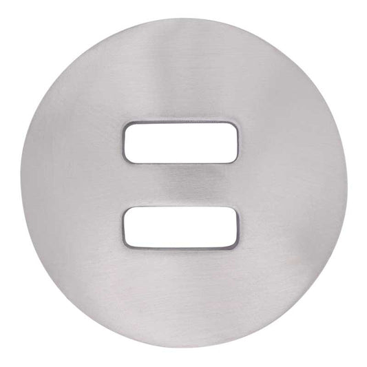 1 1/2" Slot SS Brush Plain Concho