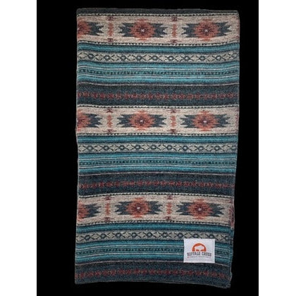 Blanket Throw 50 x 60 Buffalo Cross