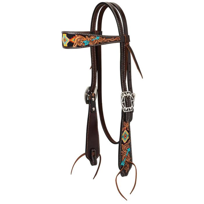 **Weaver Leather Navajo Arrow Browband Headstall