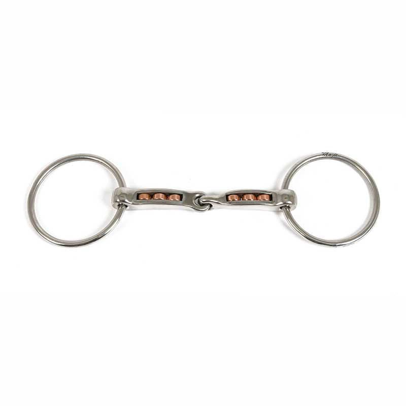 Metalab Magic System w/Copper Roller Loose Ring Snaffle Bit