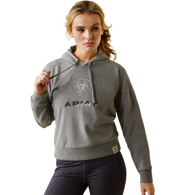 Ariat Womens Just Hoodie - Heather Grey