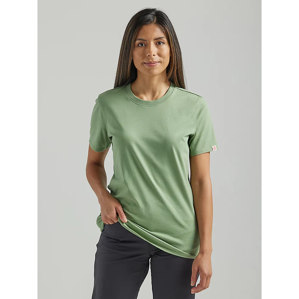 Wrangler Womens Riggs SS Performance T-shirt - Loden Frost