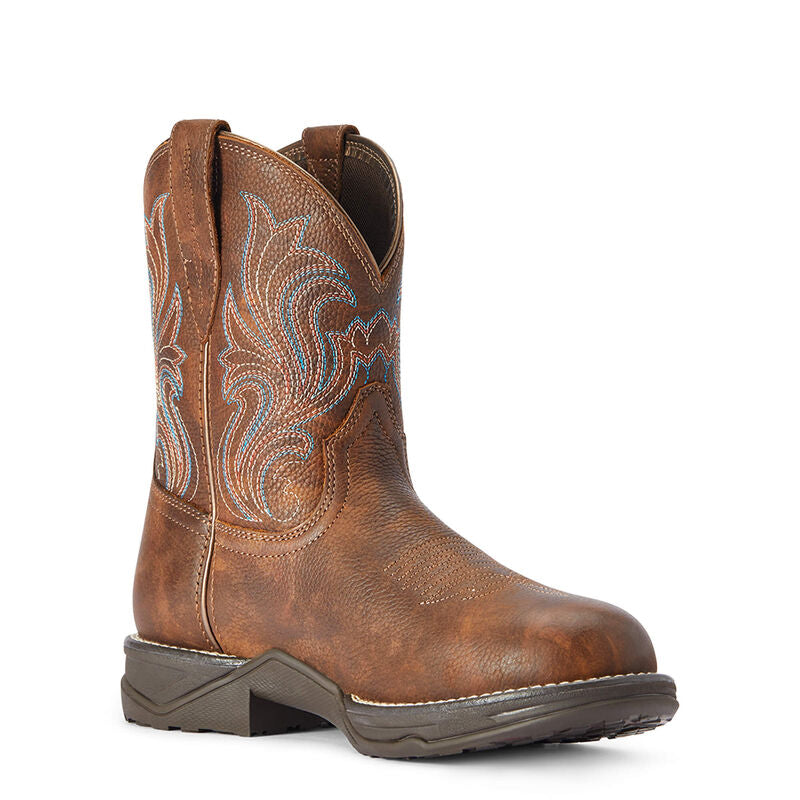 Ariat Women's Anthem Round Toe Shortie Western Boots - Copper Kettle