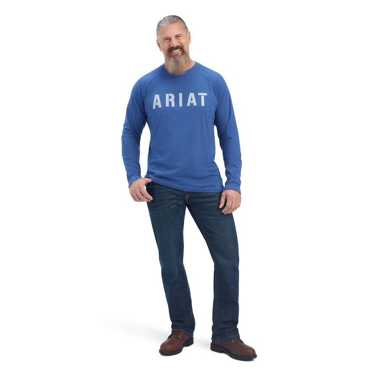 Ariat Mens Rebar CottonStrong Block T-Shirt
