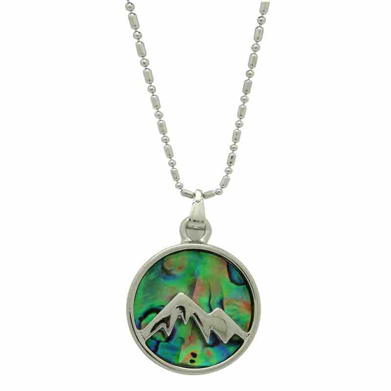 Live Beautifully Necklace - Abalone Mountains