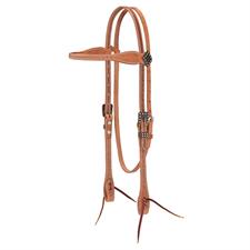 Weaver Leather Rambler Browband Headstall - Russet