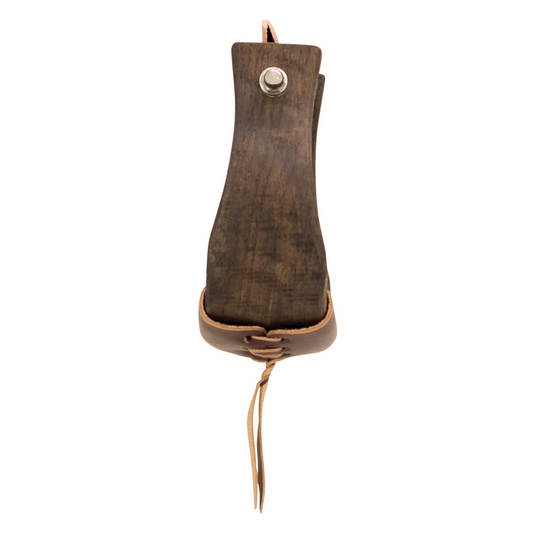 Open Range 3-1/4" Wooden Bell Stirrups - Dark Wood