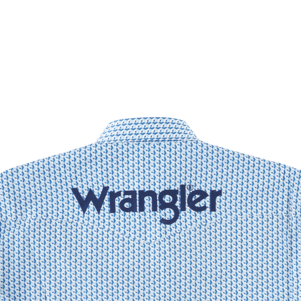 Wrangler Mens Geometric Logo Shirt - Blue