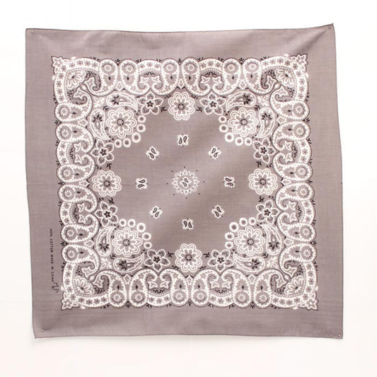 M&F Traditional 21x21 Bandana - Charcoal